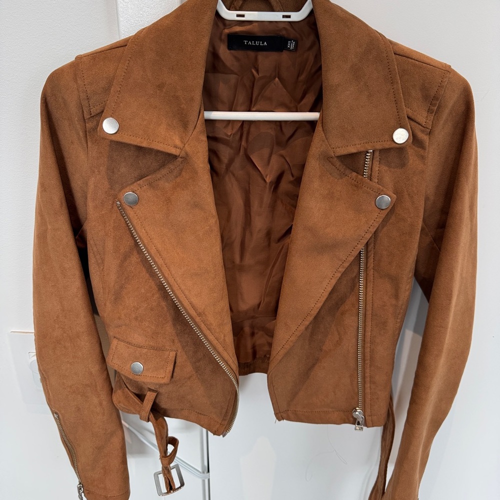 TALLIA Tan Leather Women's Jacket